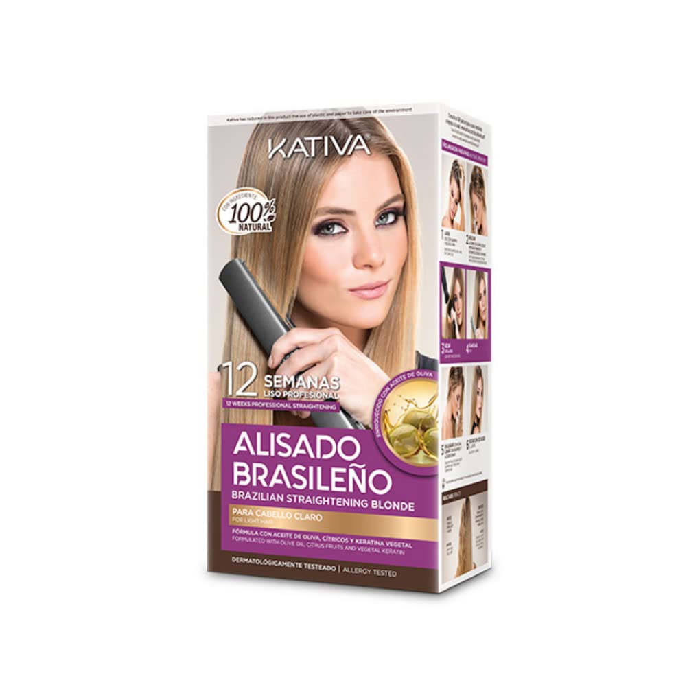 Kativa Lissage brésilien -  LIssage spécial blonde - kit complet