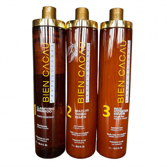 Kit lissage brésilien Bien Cacau 3 x 1 L