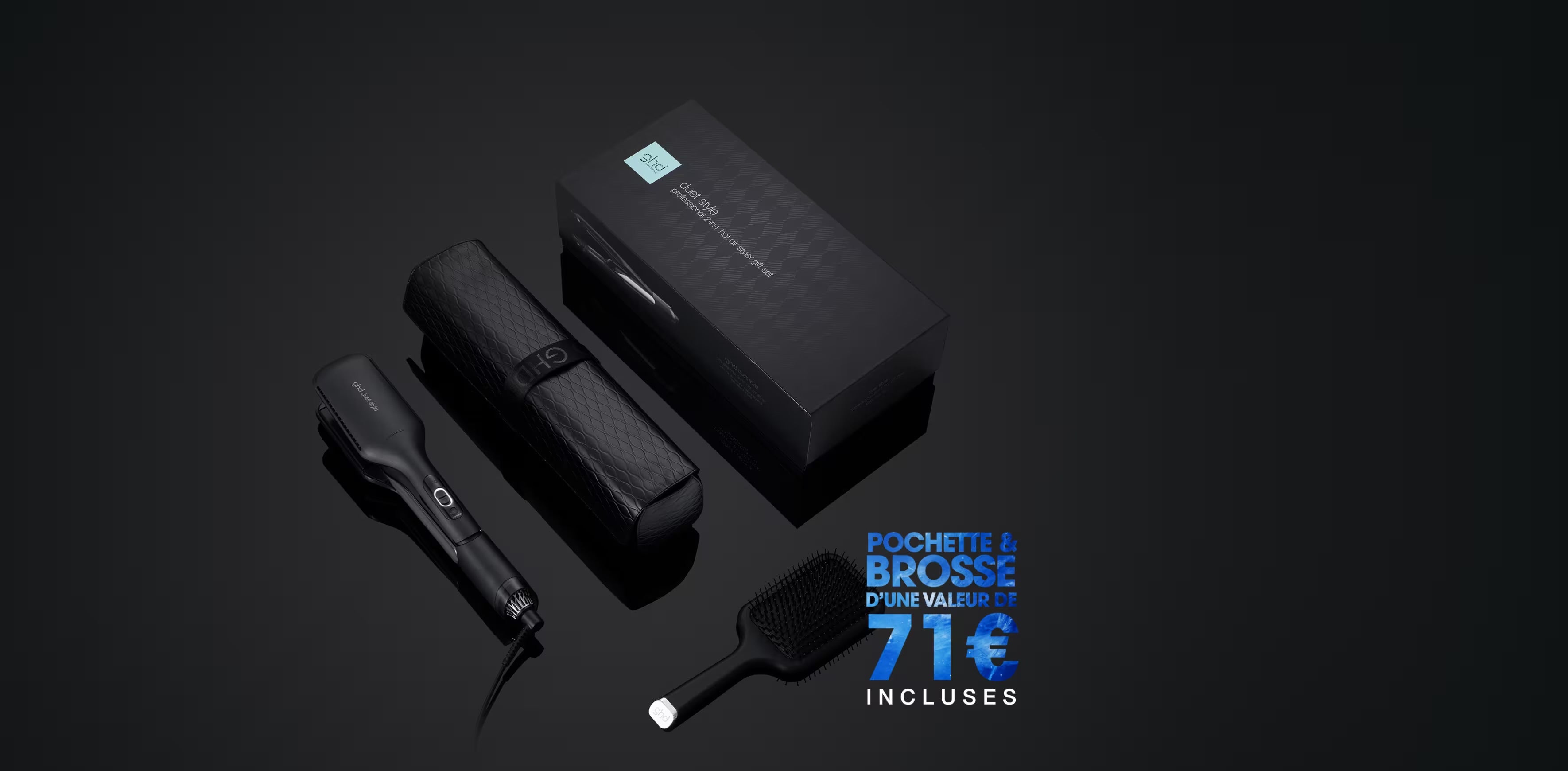 NEUES GHD DUET STYLE 2-IN-1 HAARGLÄTTER & TROCKNER GESCHENKSET + GRATISGESCHENK