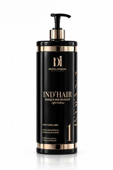 IND'HAIR Donna Indiana Professional — Lissage Indien Populaire Exclusif Étape 1 | 1L Nouvelle Formule Clean