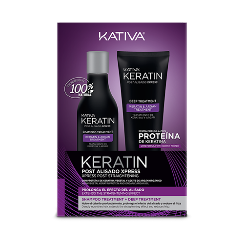 Kativa – Kit Lissage Express à la Kératine – Lissage Maison Sans Formol