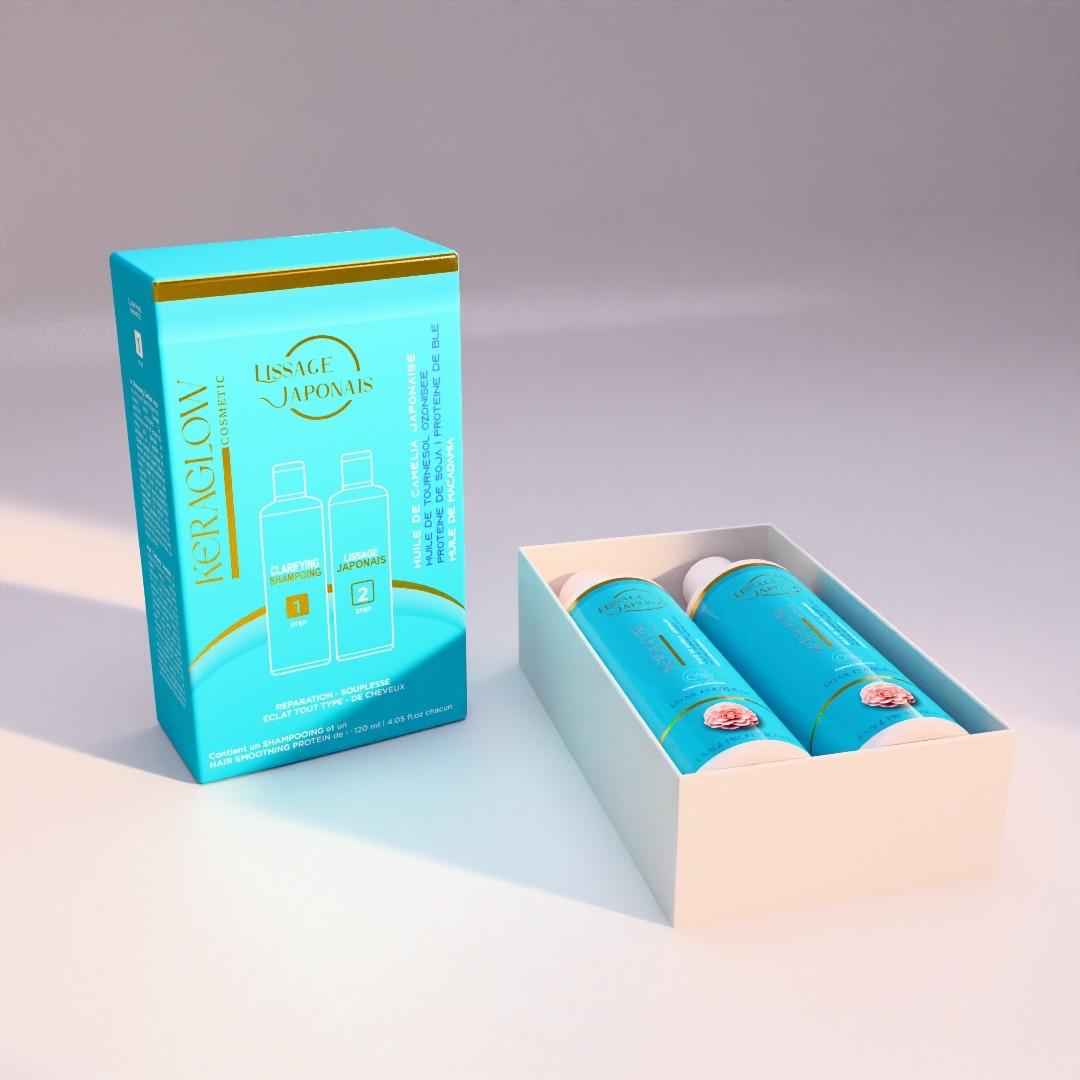 KERAGLOW - Coffret Lissage Japonais 2X120ml