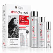 Coffret Lissage Complet Urban Keratin Urban Diamant — Rituel Éclat Diamant Trio Cheveux Fragilisés (Shampooing + Soin + Sérum)
