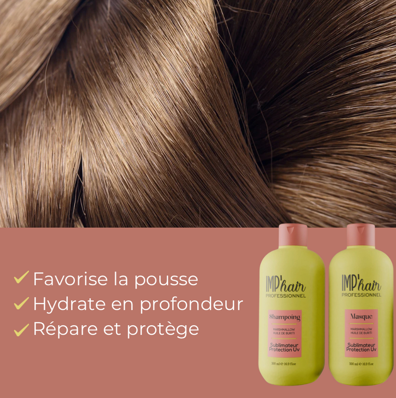 6er-Pack Marshmallow-Shampoo & -Maske – Buritiöl | IMP'HAIR Professional – Sulfatfrei UV 