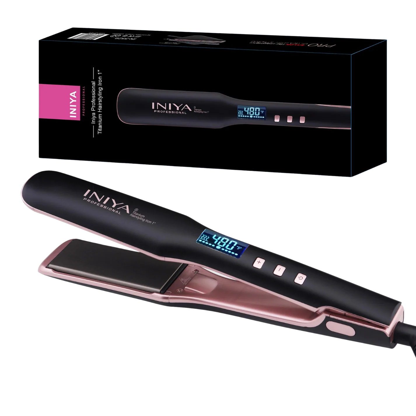 Iniya Professional Titanium Haarglätter 250°C – Glanz & perfekte Glätte | Keraliss 