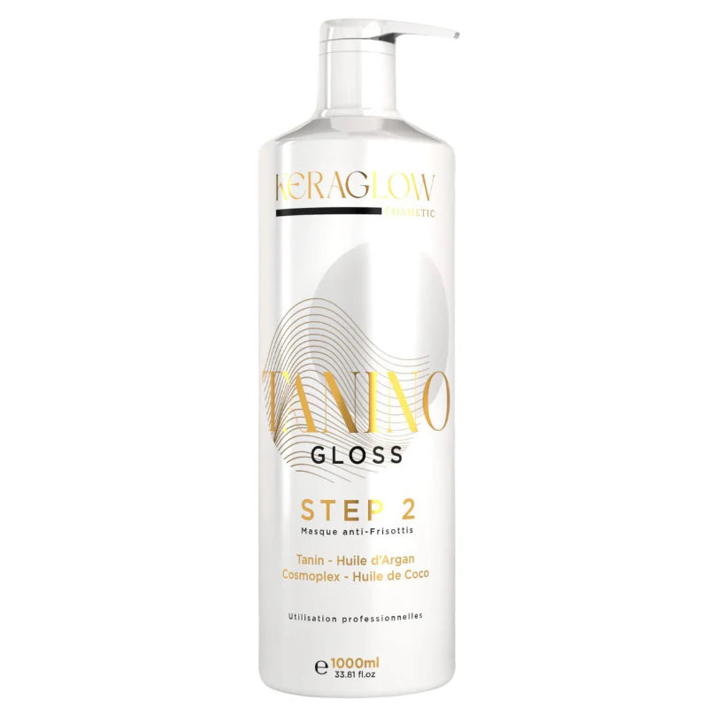 Lissage Keraglow TANINO GLOSS 1L + Shampoing clarifiant offert