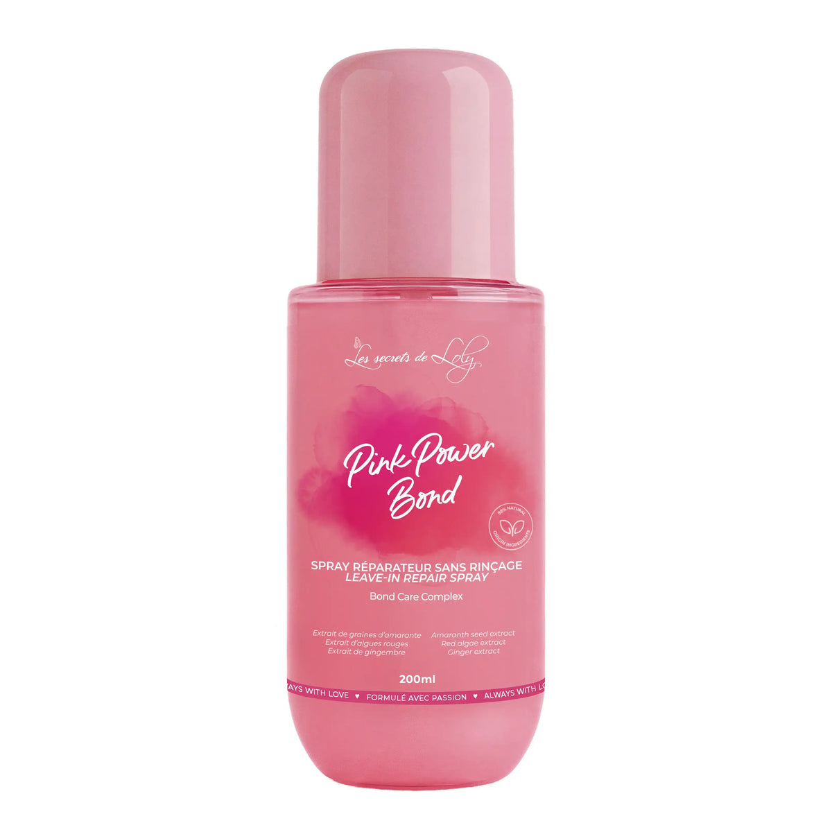 Secrets de Loly Pink Power Bond Spray Réparateur Sans Rinçage 200ml