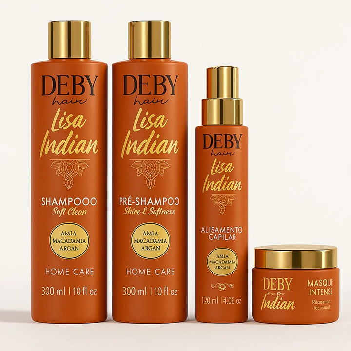 Kit Lissage Indien Deby Hair 120 ml avec soins et accessoires offerts