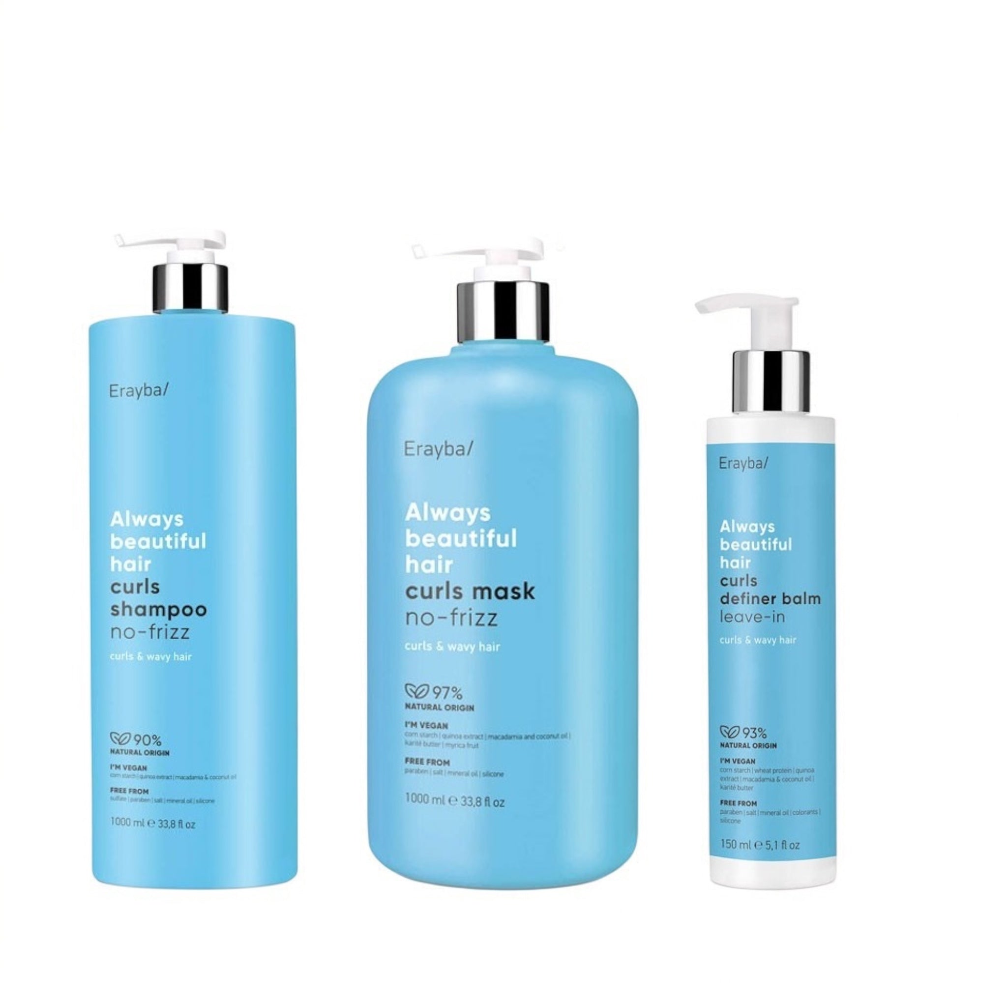 Trio ABH CURLS – Soin Expert Hydratant & Anti-Frisottis Pour Boucles | Sans Sulfate