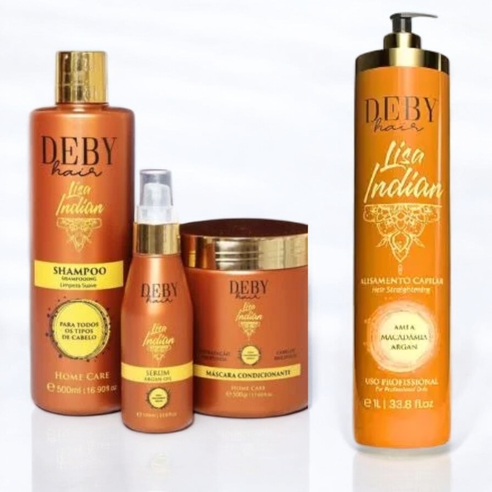 Deby Hair Indisches Haarglättungsset – Glätten & Pflege