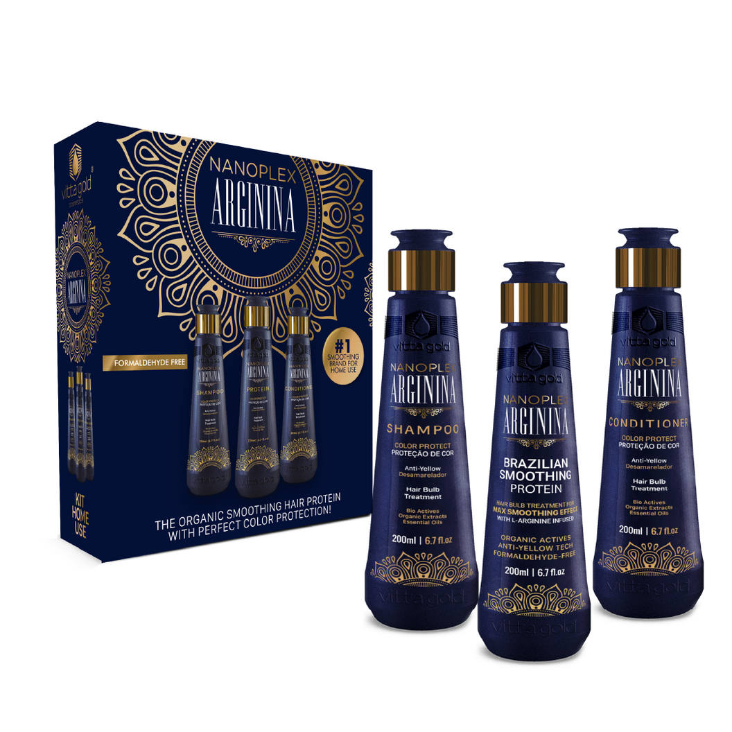 Nanoplex Arginina™ 3x200ml - Coffret de Protéines Lissantes pour les Cheveux