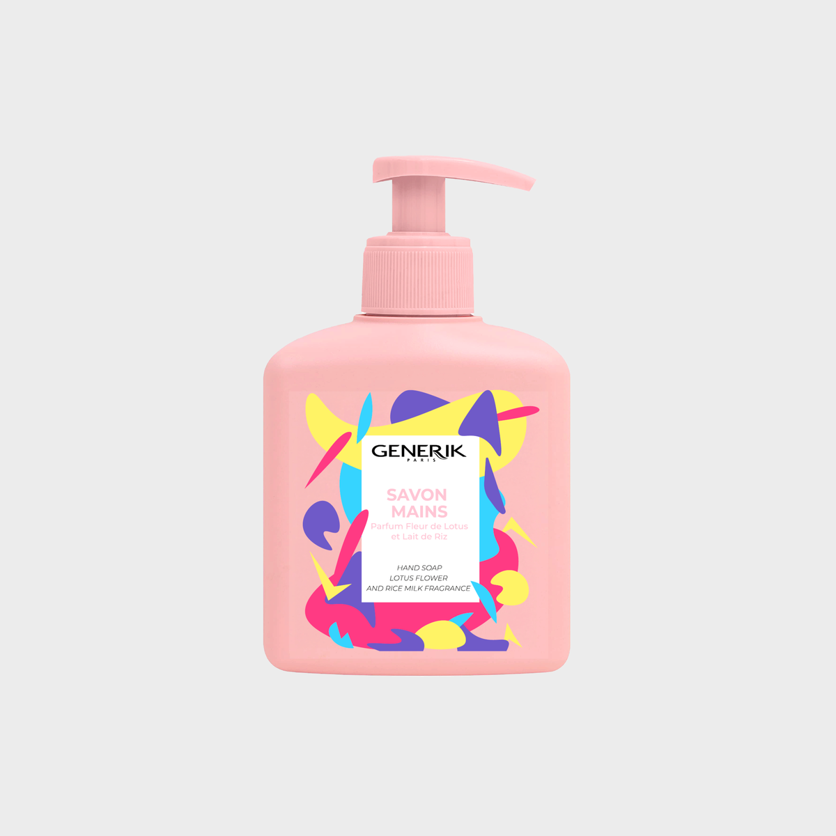 Savon Mains Generik 250ml — Fleur de Lotus & Lait de Riz