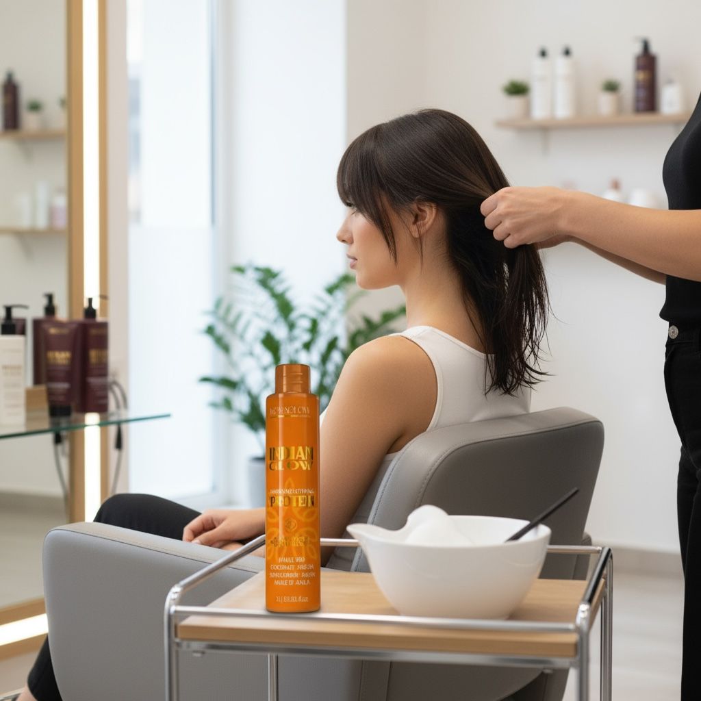 Lissage indien keraglow 1L + Masque offert 500ml