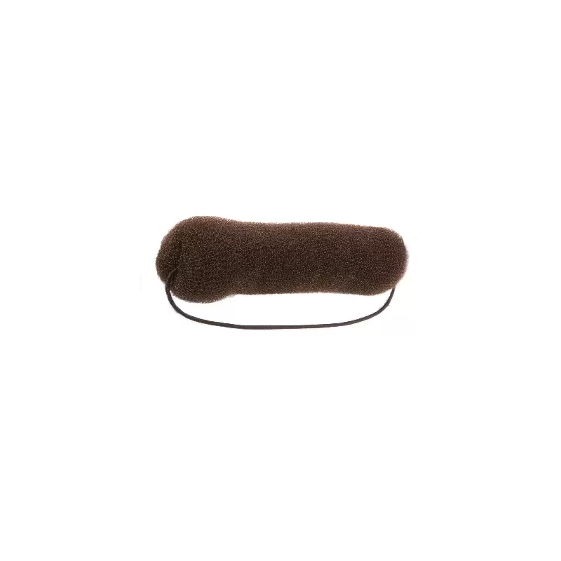 MEZZO Crépon Chignon Long Châtain 4x18cm