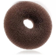 MEZZO Crépon Chignon Pouf Châtain 9x3,5cm