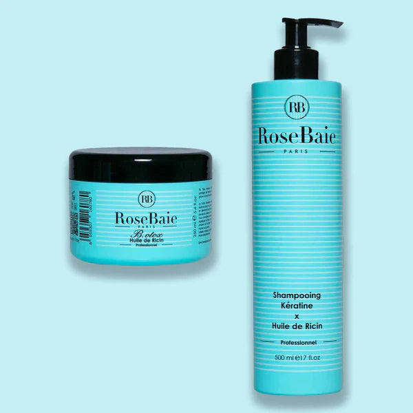 Btx & shampoing entretien Réparer & activer la (re)pousse - huile de ricin & kératine  2produits