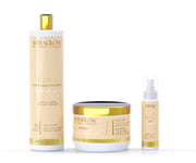 Lot professionnel x6 Hydra Repair sans sulfate : shampoing 500 ml, masque 500 ml et sérum 100 ml. Enrichi en huiles d’Amla, Coco, Argan et Kamelia. Idéal entretien lissage et cheveux secs.">