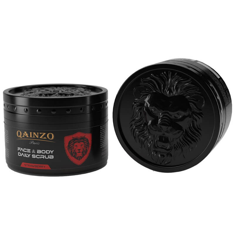 Qainzo Paris Gommage Visage Corps 300g Fraise Homme