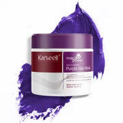 Masque Violet Karseell – Neutralisant Jaune & Cuivré pour Cheveux Blonds, Gris & Argentés