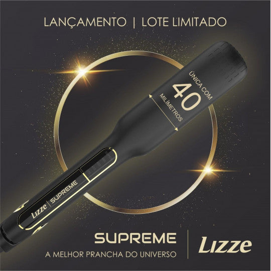 Supreme Titanium Haarglätter 252 °C – 4 cm breit + Lizze Polierset