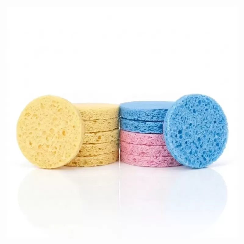 Lot de 12 Éponges Démaquillantes 7cm