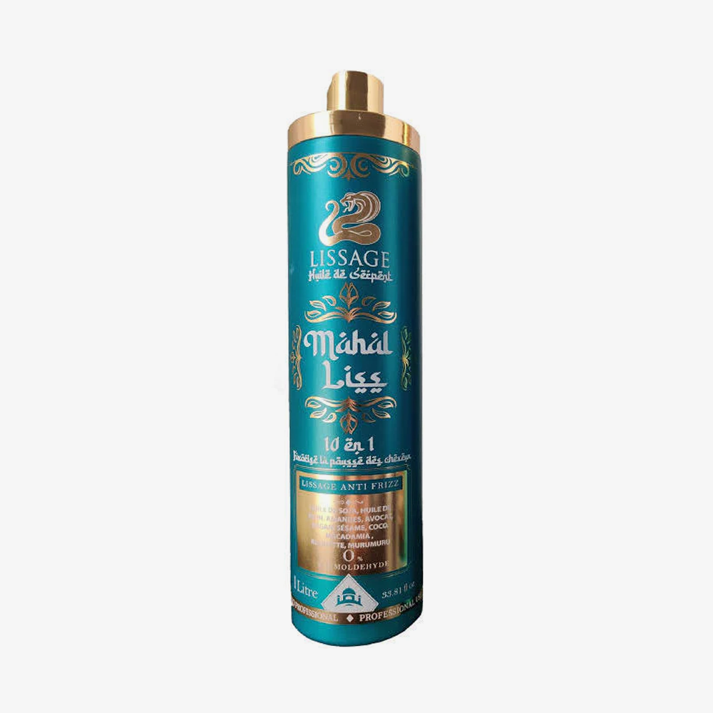 Lissage Indien à l'huile de  Serpent - Mahal Liss 50ml + shampoing clarifiant offert