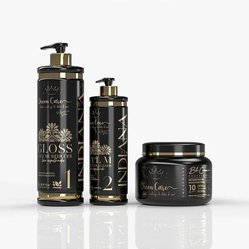 Kit Lissage Indien Queen Care Donna – 3 Produits Pro | Keraliss