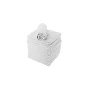 Serviettes Éponge Coton ECO Blanches 50x80cm Lot de 12 Academy
