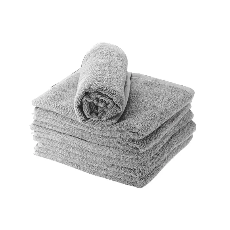 Serviettes Coiffure Gris Clair 100% Coton 50x90cm x6 Academy