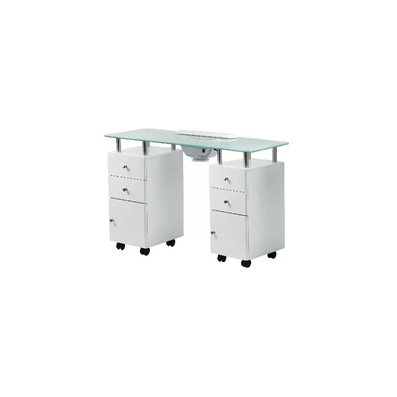 Table Manucure Aspirante VETRIX-PLUS Blanche Konforel