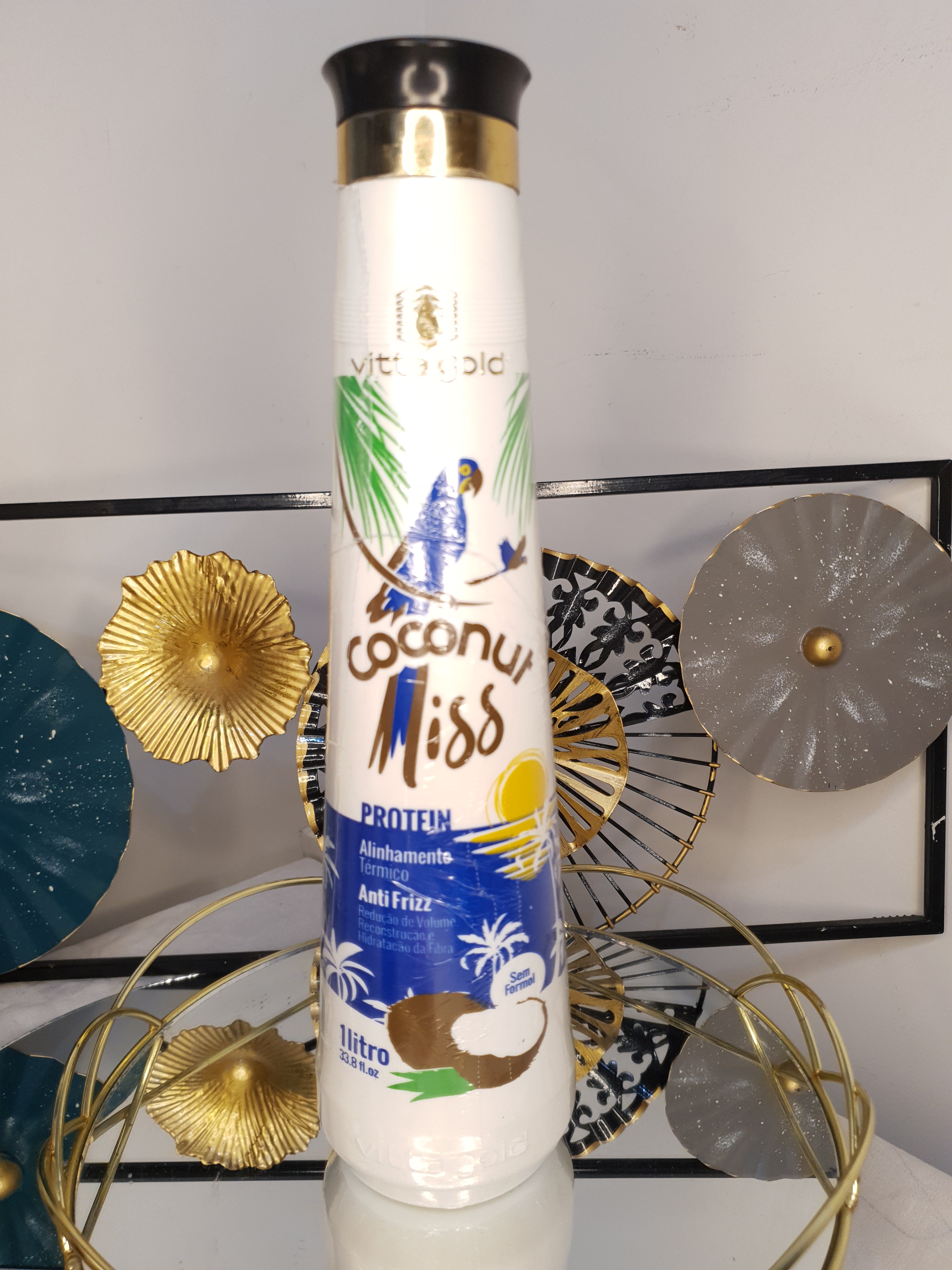 Coconut Liss proteine de lissage vitta gold, sans formol lissante pour cheveux brésilienne