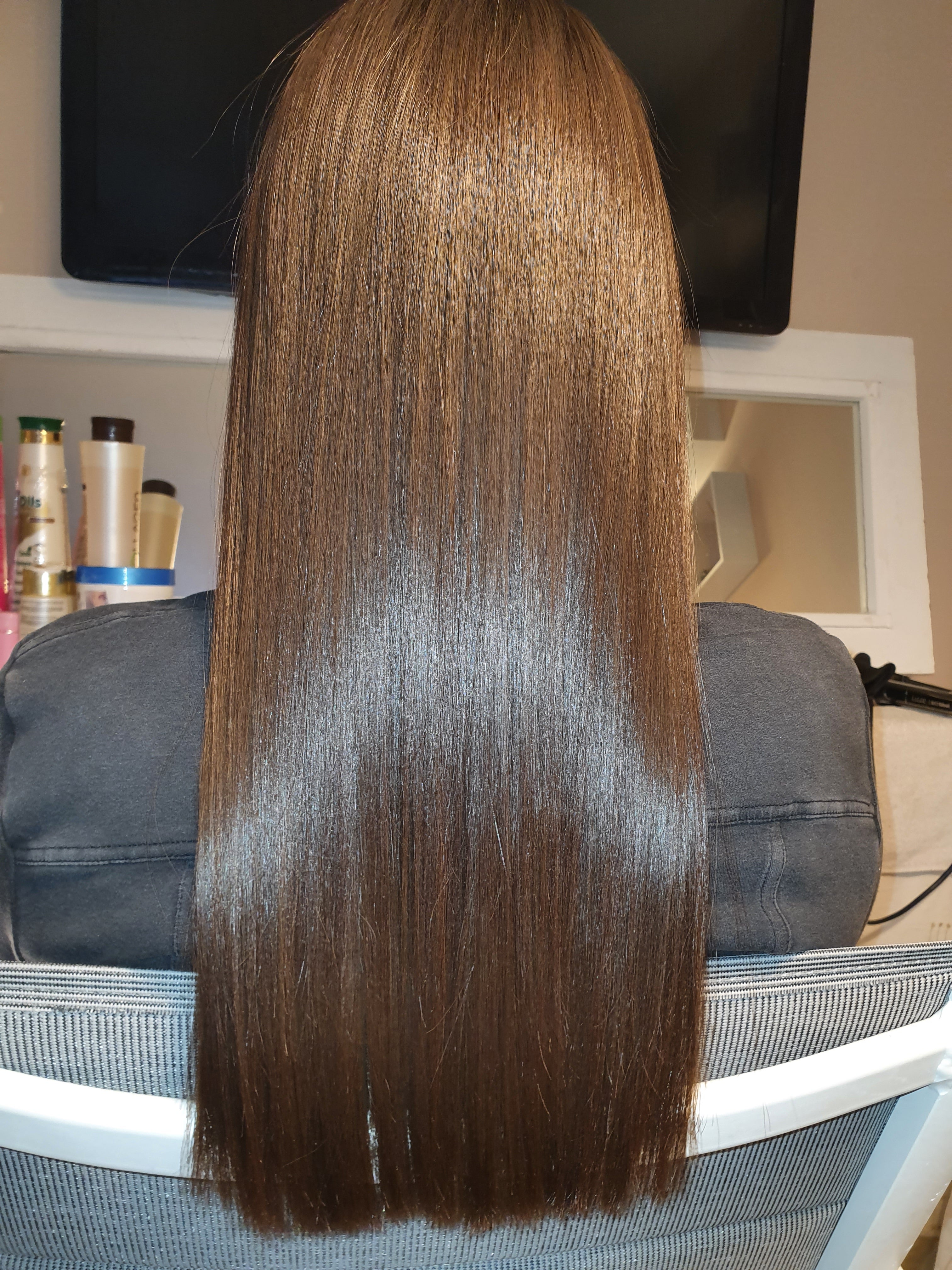 Lissage Indien Professionnel à la Protéine, Collagène & Huiles Naturelles – Effet Glossy – KERAGLOW