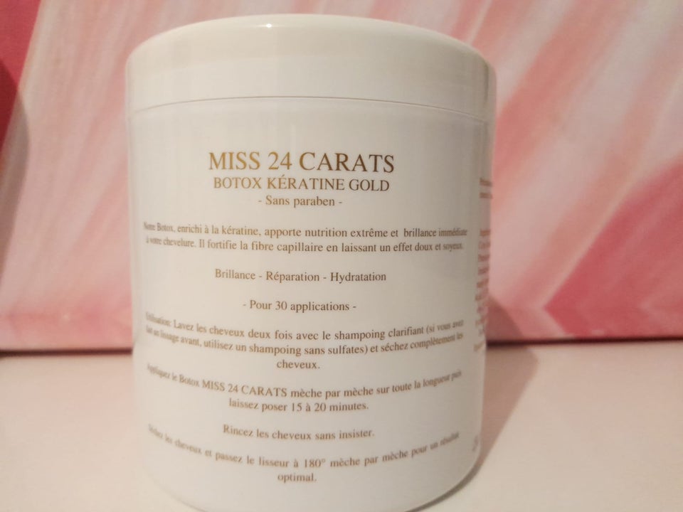 Le Botox Miss 24 Carats brillance et réparation