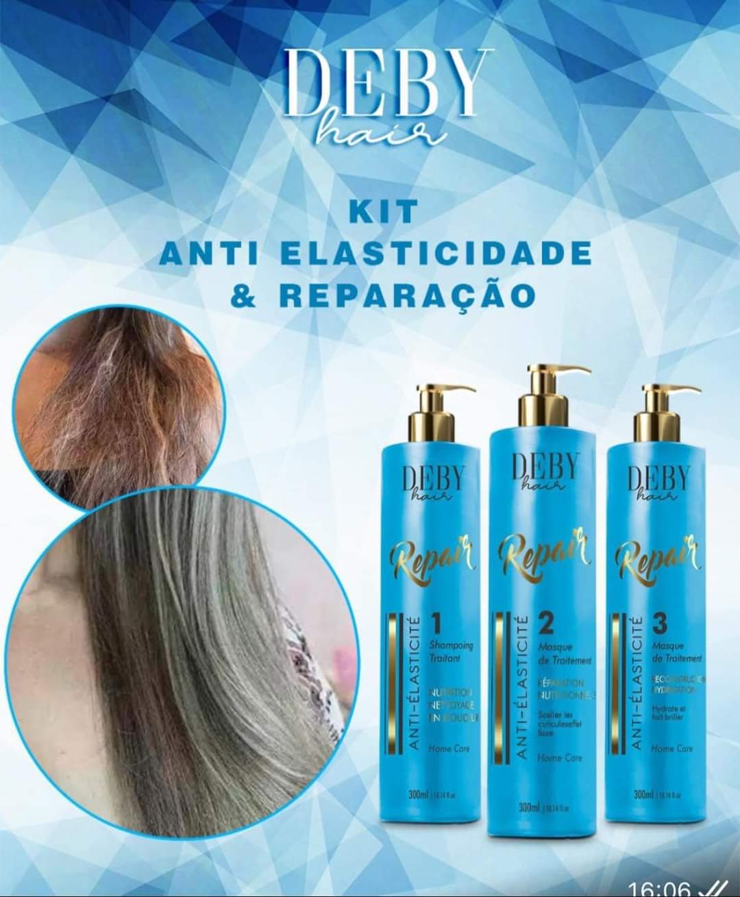 Kit Repair Deby Hair 3x500 ml