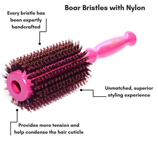 Brosse ronde violette grande taille The Power Styler Daroko 70 mm