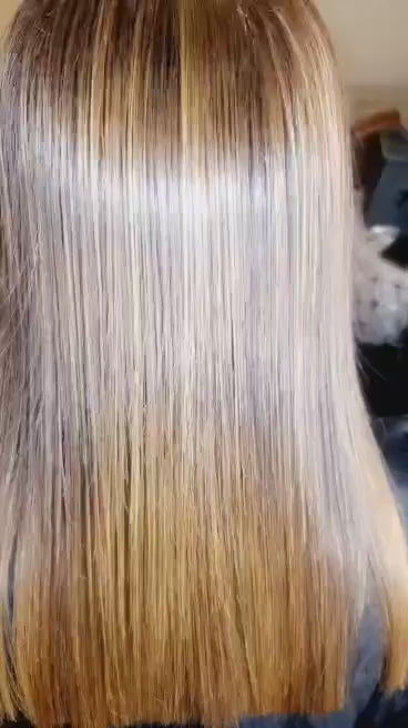 Charger la vidéo : Lissage Tanin ®KERAGLOW tanino gloss Guaraná proteine de soie 1L