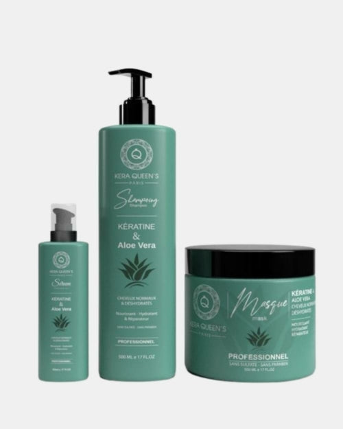 Gamme entretien lissage cheveux Kératine & Aloe vera