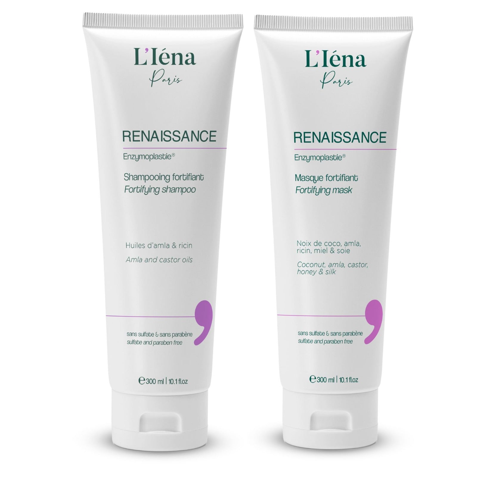 Kit d'entretien lissage sans sulfate RenaissanceTANIN L'Iéna Paris 2X300ml