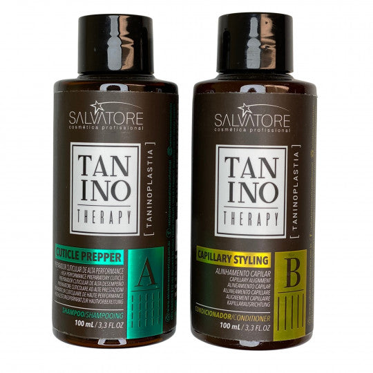 Kit lissage au tanin A & B Tanino Therapy Salvatore 2 produits de 100 ml