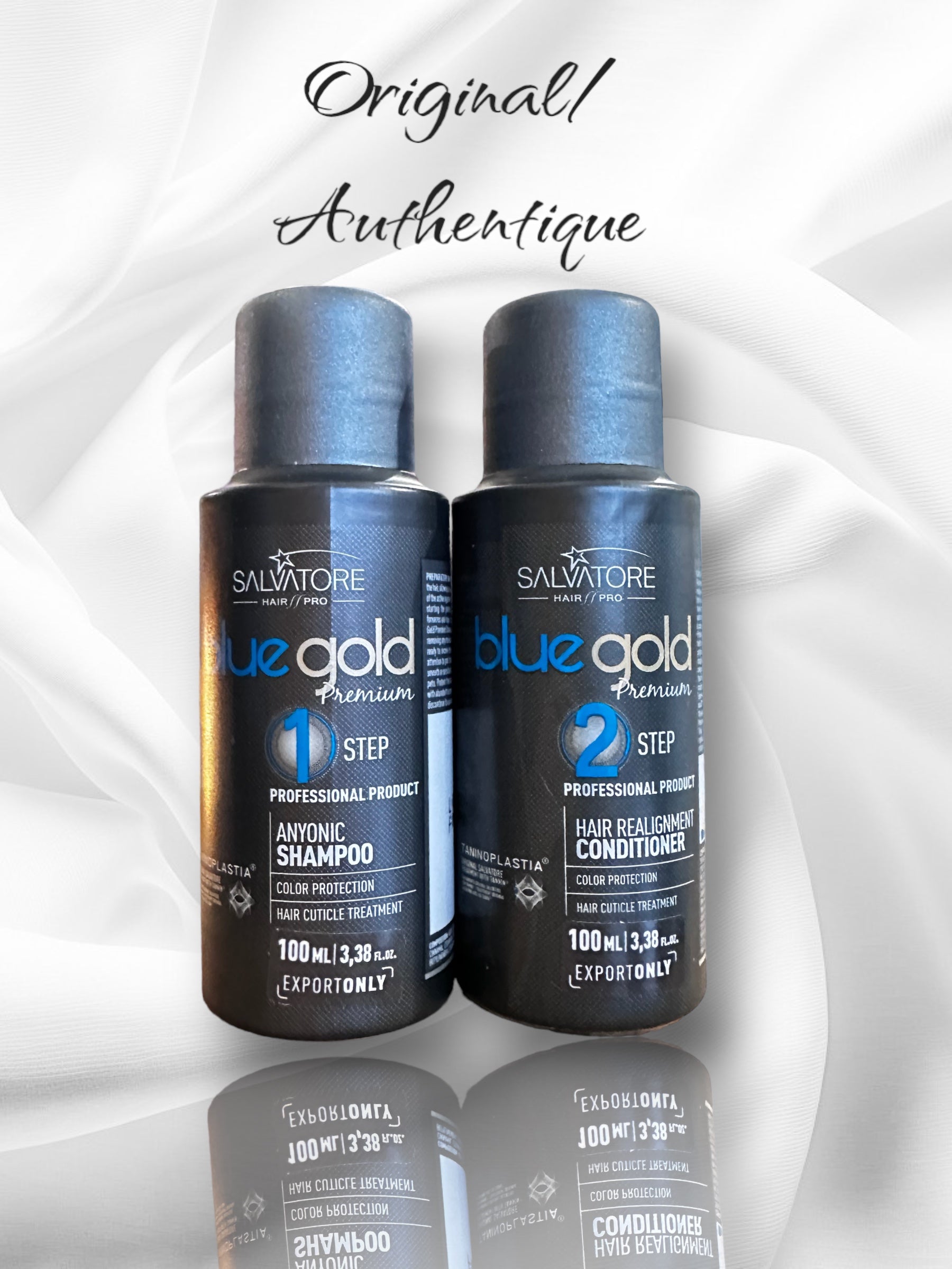 Kits de lissage tanin Salvadore bleu gold original +shampooing /masque offert