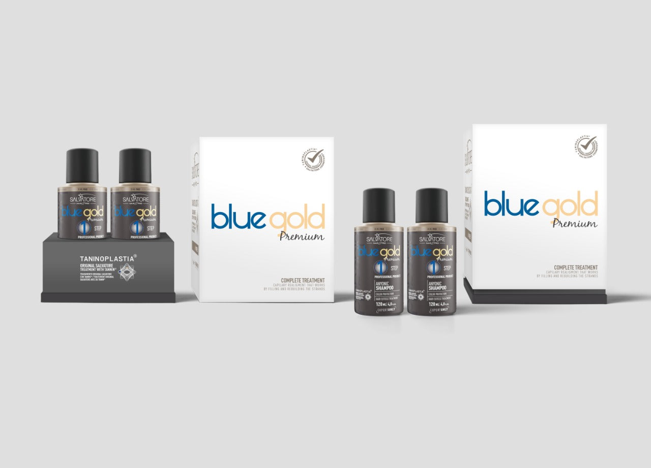 Lissage tanin coffret 2x100ml original Salvador bleu gold mini kits