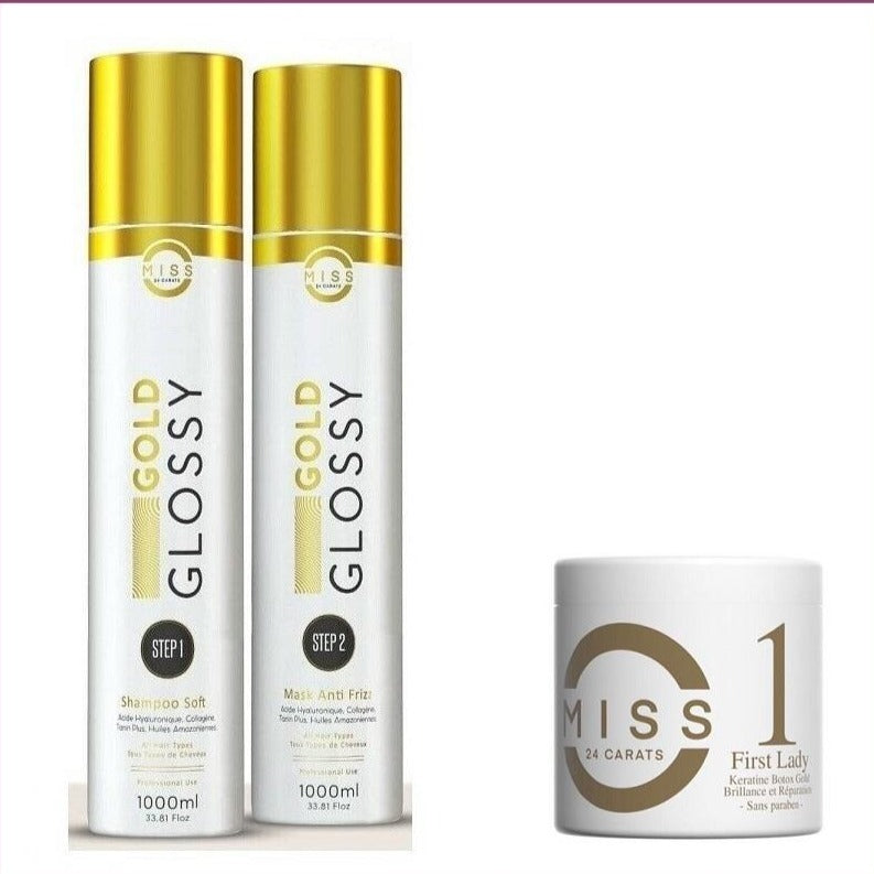 Lissage Au Tanin<br /> Glossy Gold & Botox